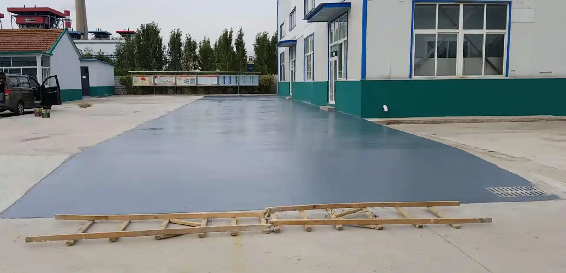 云阳车间厂房地坪漆修补翻新